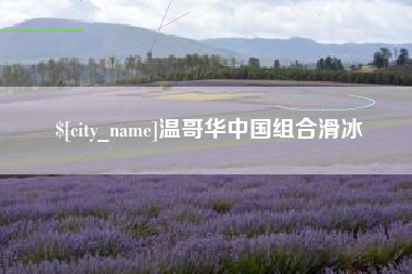 武安温哥华中国组合滑冰