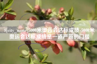 武安5000米奥运会达标成绩-5000米奥运会达标成绩是一道严苛的门槛
