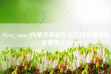 武安内蒙古自治区消防技术服务执业管理平台