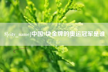 武安中国9块金牌的奥运冠军是谁