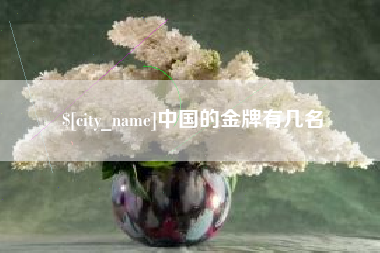 武安中国的金牌有几名