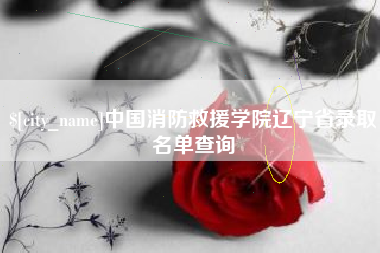 武安中国消防救援学院辽宁省录取名单查询
