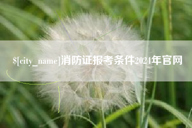 武安消防证报考条件2024年官网