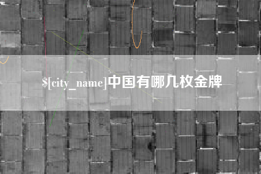 武安中国有哪几枚金牌