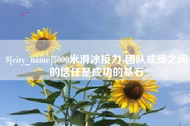 武安5000米滑冰接力-团队成员之间的信任是成功的基石