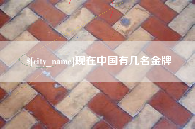 武安现在中国有几名金牌