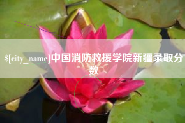 武安中国消防救援学院新疆录取分数