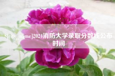 武安2024消防大学录取分数线公布时间