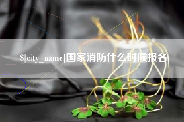 武安国家消防什么时候报名