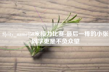 武安50米接力比赛-最后一棒的小张同学更是不负众望