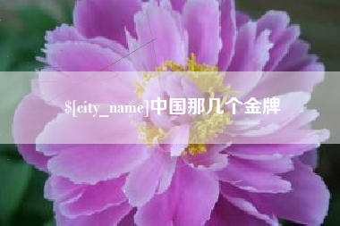 武安中国那几个金牌
