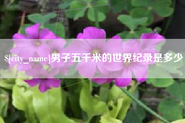 武安男子五千米的世界纪录是多少