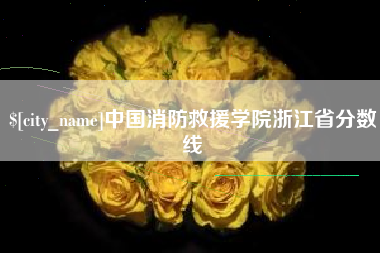 武安中国消防救援学院浙江省分数线