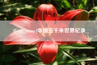 武安中国五千米世界纪录