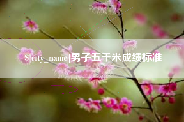 武安男子五千米成绩标准