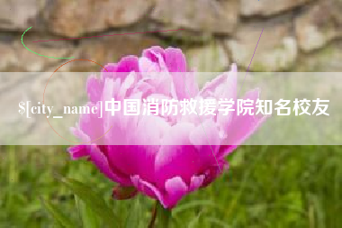 武安中国消防救援学院知名校友
