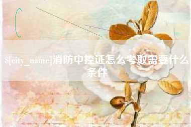 武安消防中控证怎么考取需要什么条件