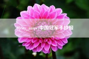 武安中国冠军手抄报