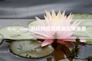 武安消防网络直播课在哪里看