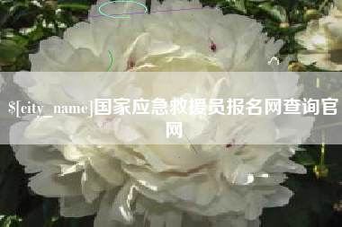 武安国家应急救援员报名网查询官网