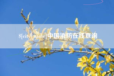武安中国消防在线查询