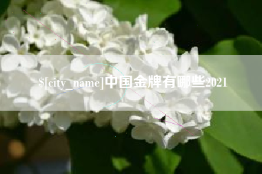 武安中国金牌有哪些2021