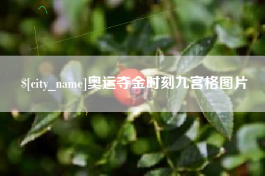 武安奥运夺金时刻九宫格图片